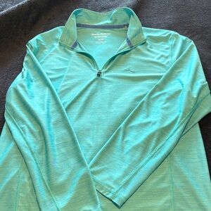 Tommy Bahama Teal Quarter-Zip Top, great shape, men’s medium